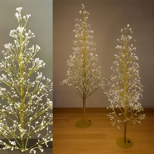 Árbol de Navidad LED Dorado (1.5m)