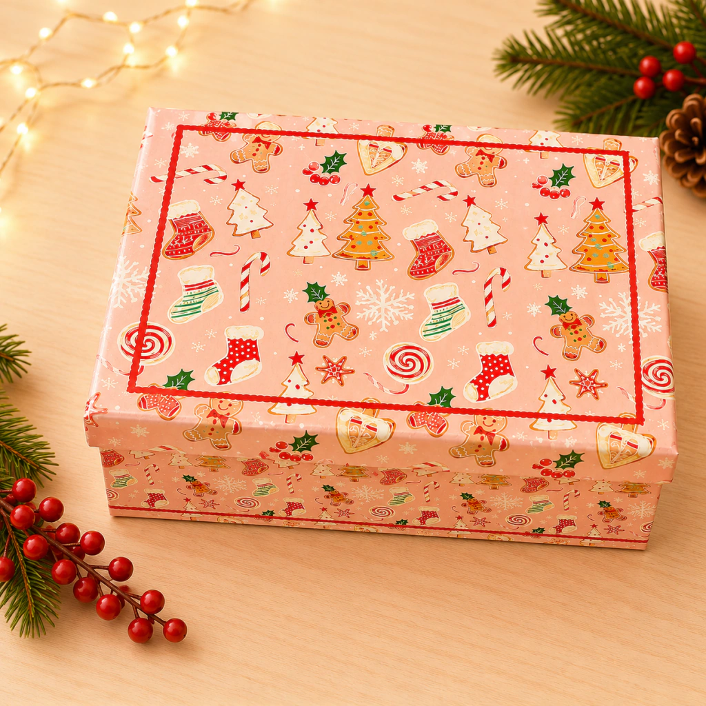 Set x 6 bolas caja decorada 8cm pink en internet