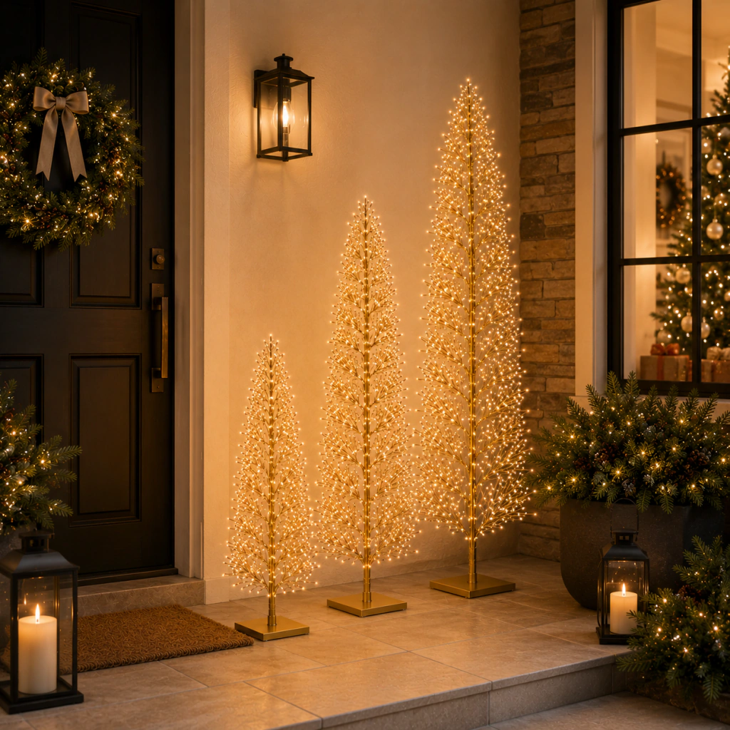 ARBOL PARIS ORO CON CONTROL REMOTO - comprar online