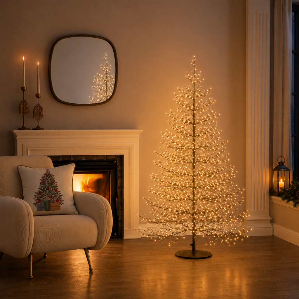 ARBOL DUBAI CON CONTROL REMOTO NEGRO - tienda online