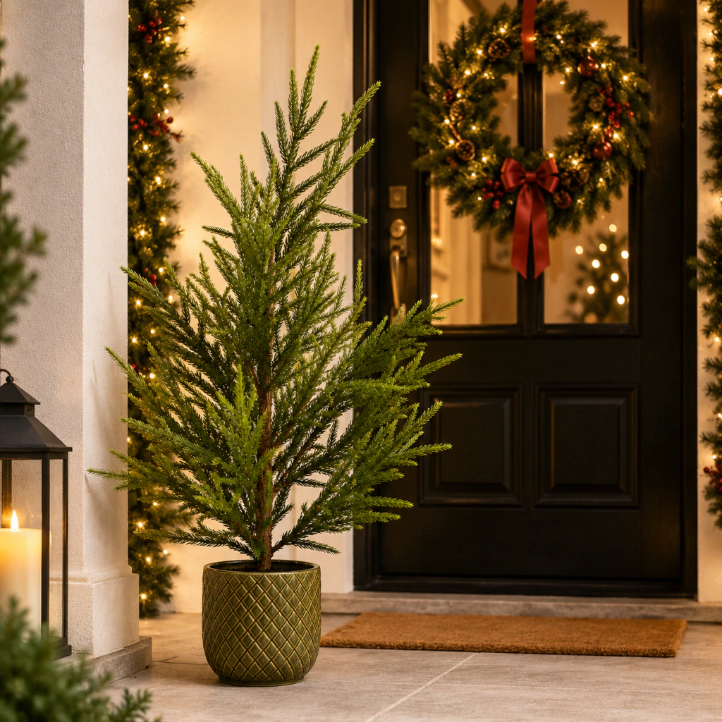 ARBOL PINO CON MACETA VERDE 40X40X84 - comprar online