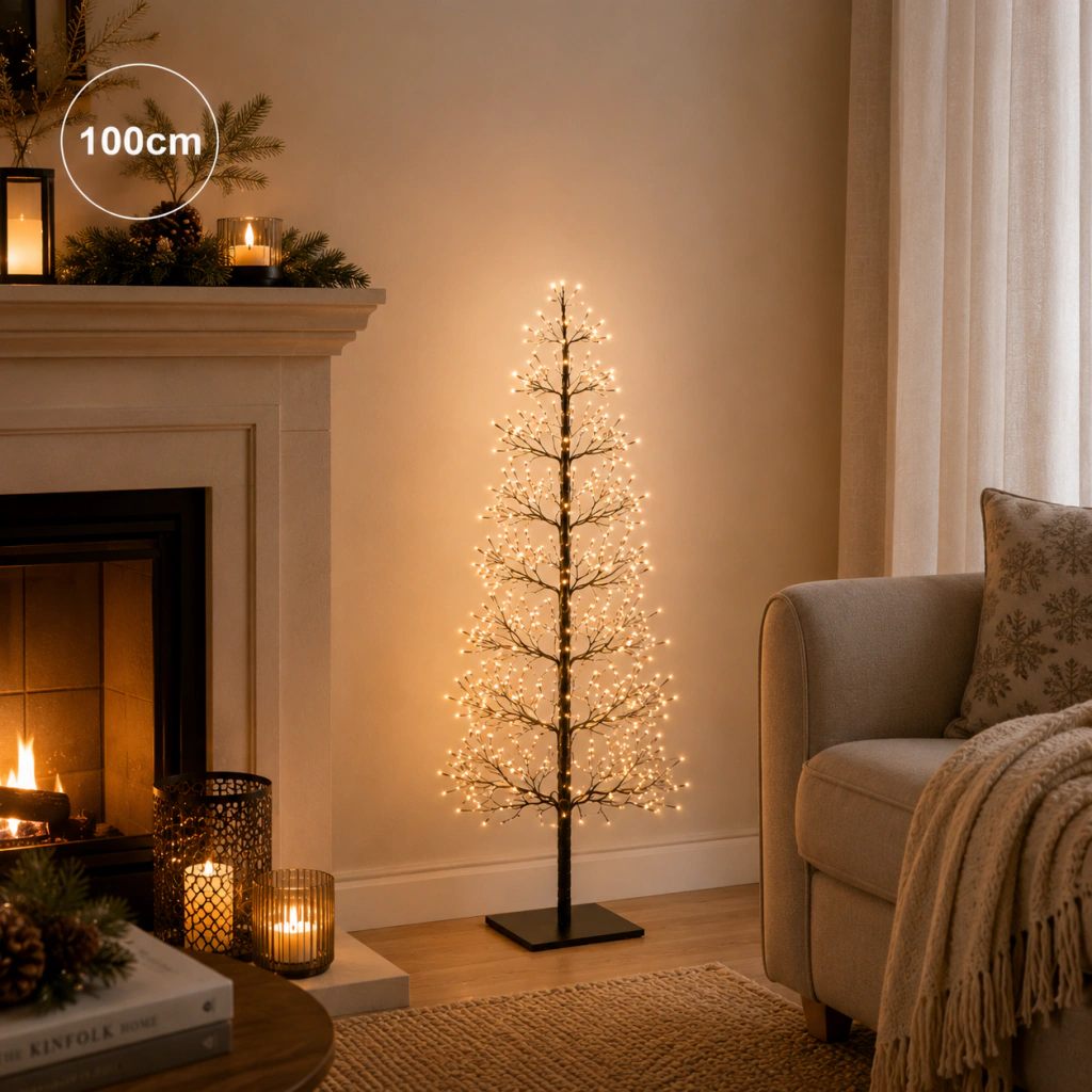 ARBOL PARIS NEGRO CON CONTROL REMOTO - comprar online