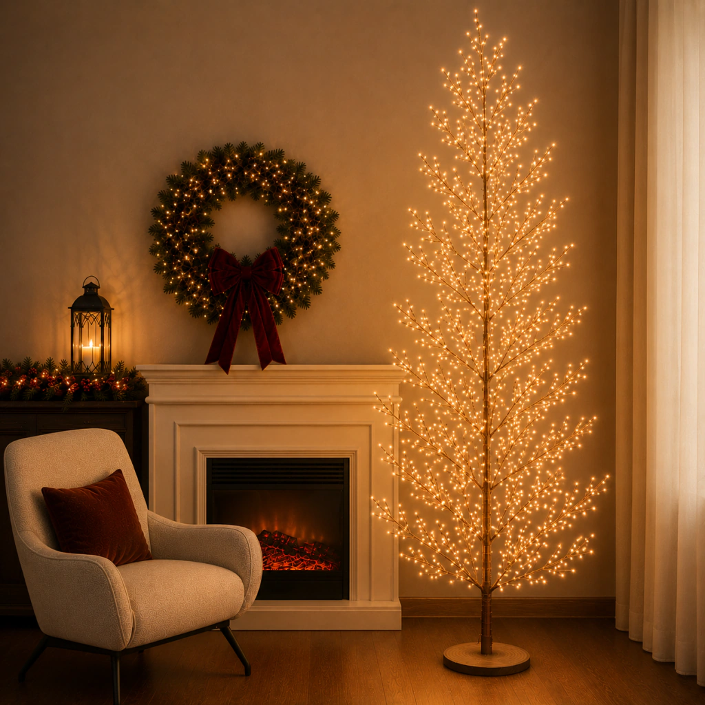 ARBOL DUBAI CON CONTROL REMOTO COBRE - comprar online