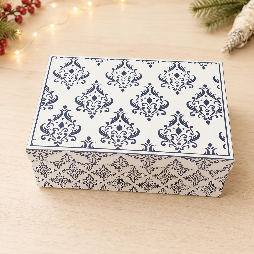 Set x 6 bolas caja decorada 8cm blue en internet