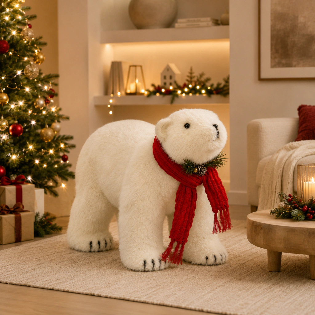 OSO POLAR CON BUFANFA CAMINANDO - comprar online