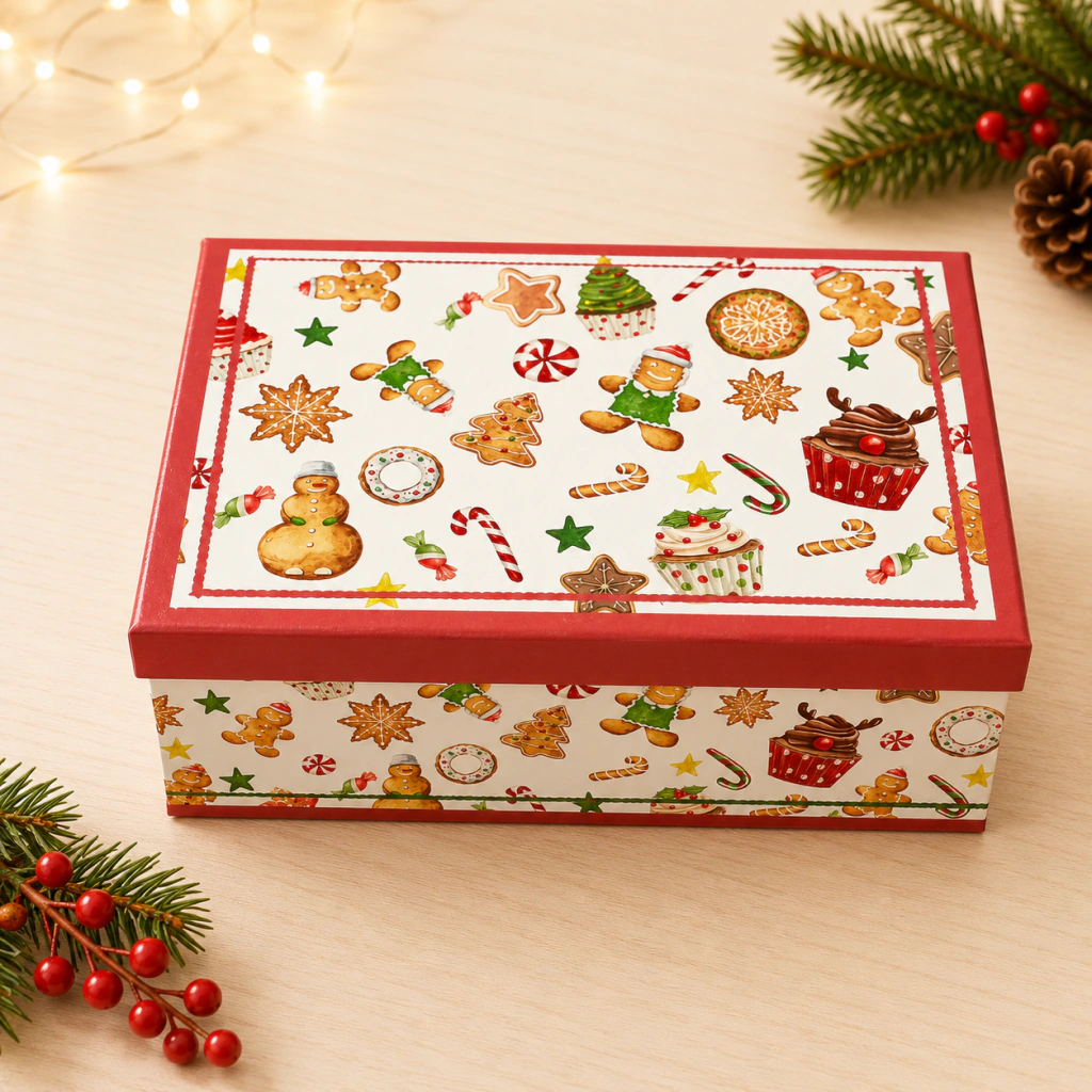 Set x 6 bolas caja decorada 8cm cookie blanca en internet