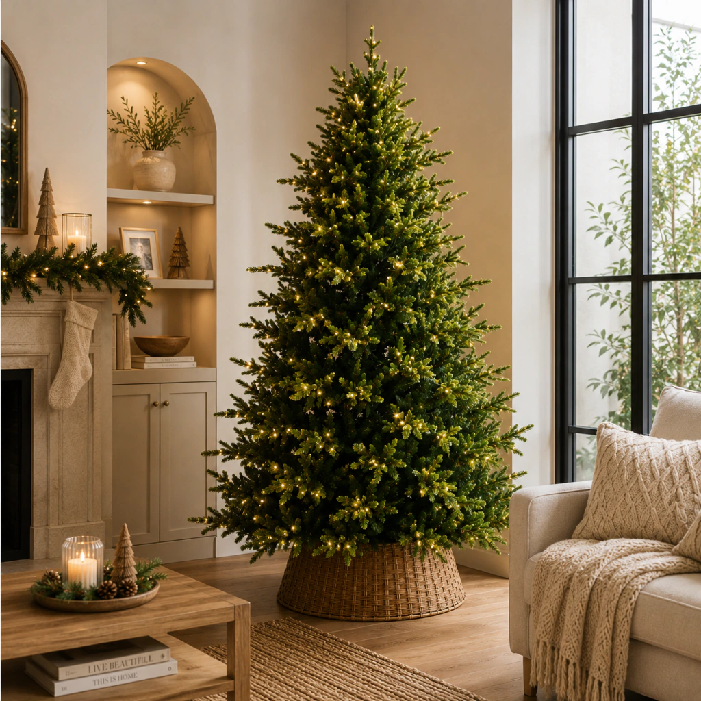ARBOL VERDE CON CONTROL REMOTO - Envalar Mayorista