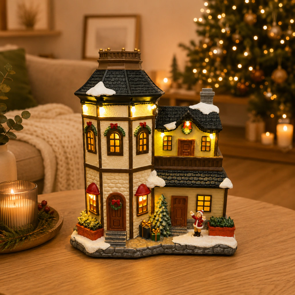 Casita torre inglesa con luz y musica - comprar online