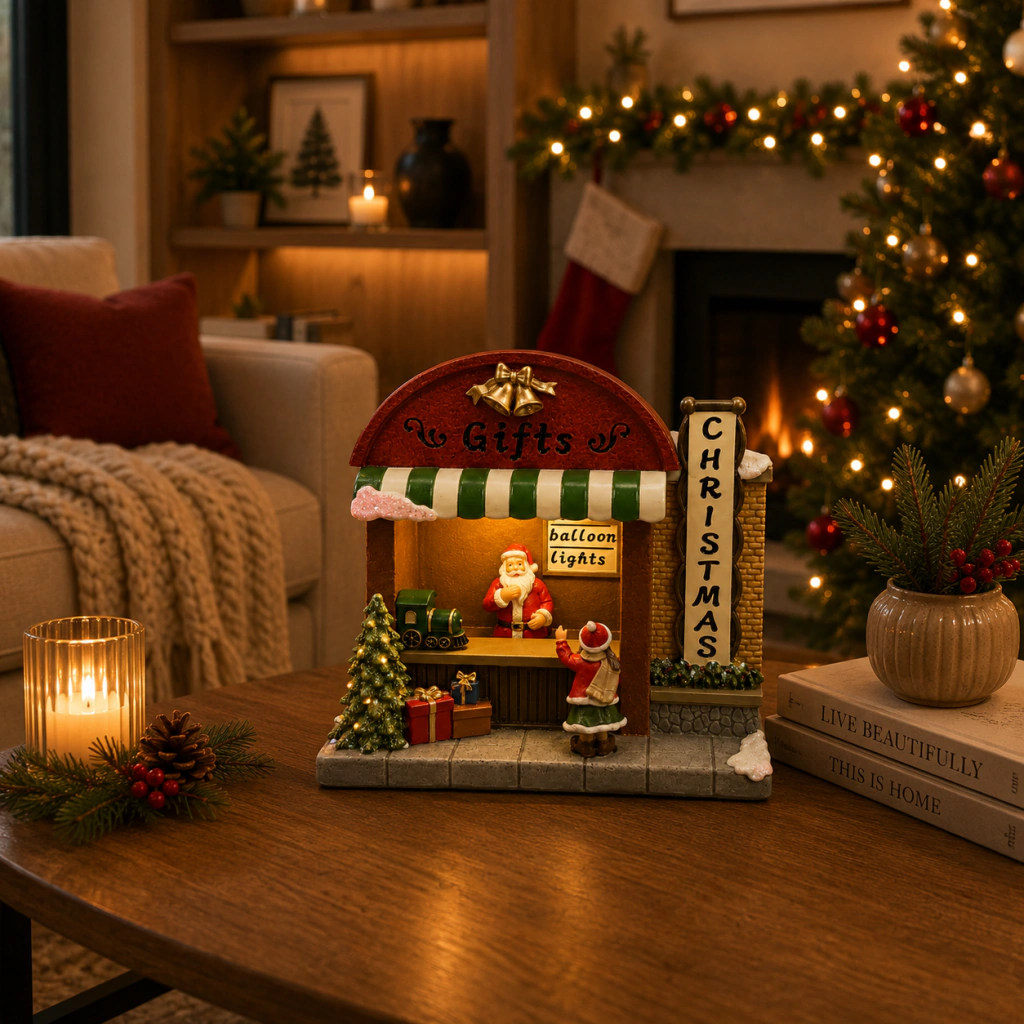 Casita con luz Santa venta de regalos - comprar online